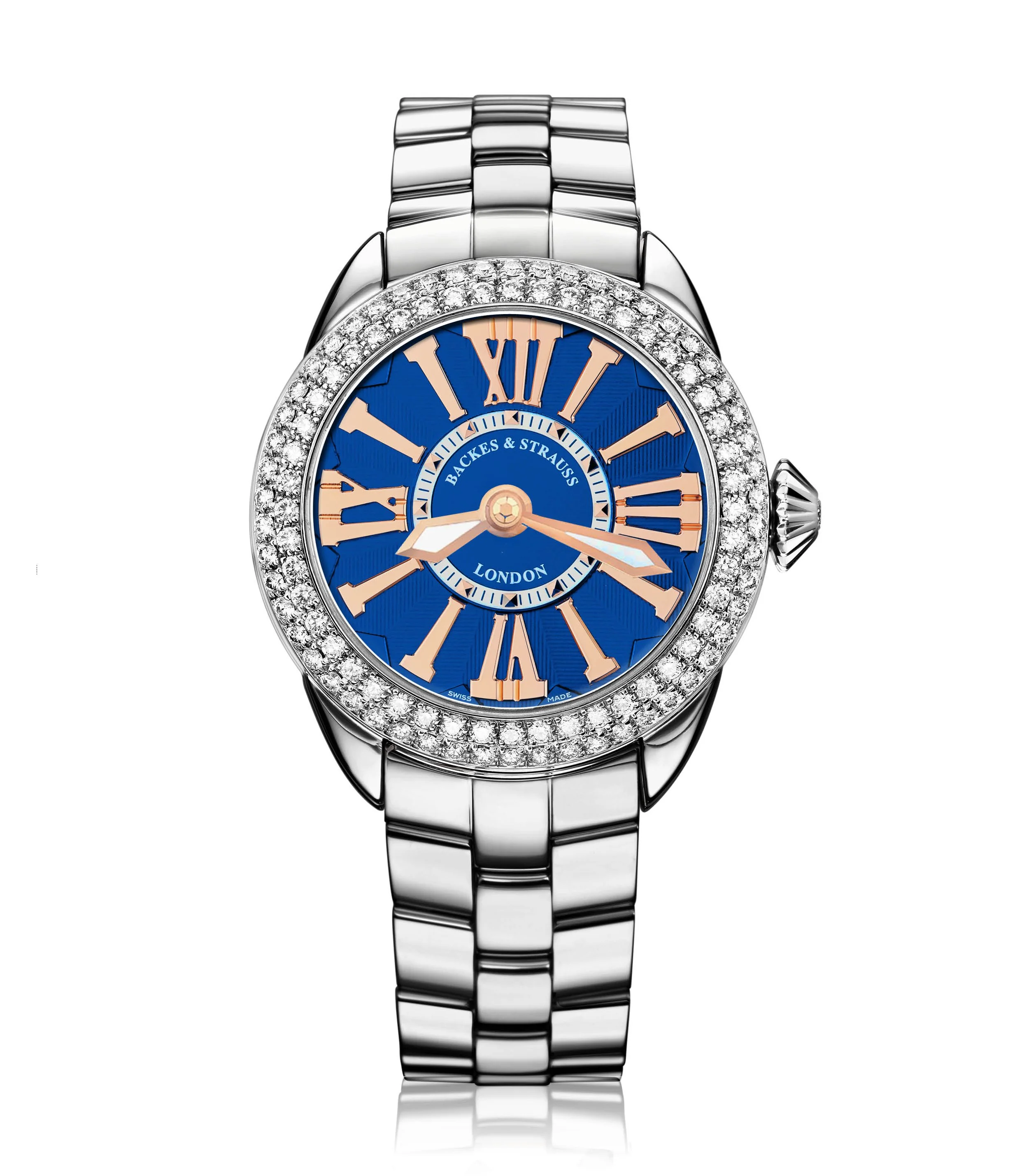 Piccadilly 33 Steel 33 mm Round Stainless Steel Bracelet Luxury